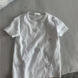 Zara White Kids Shirt with Embroidered Details
